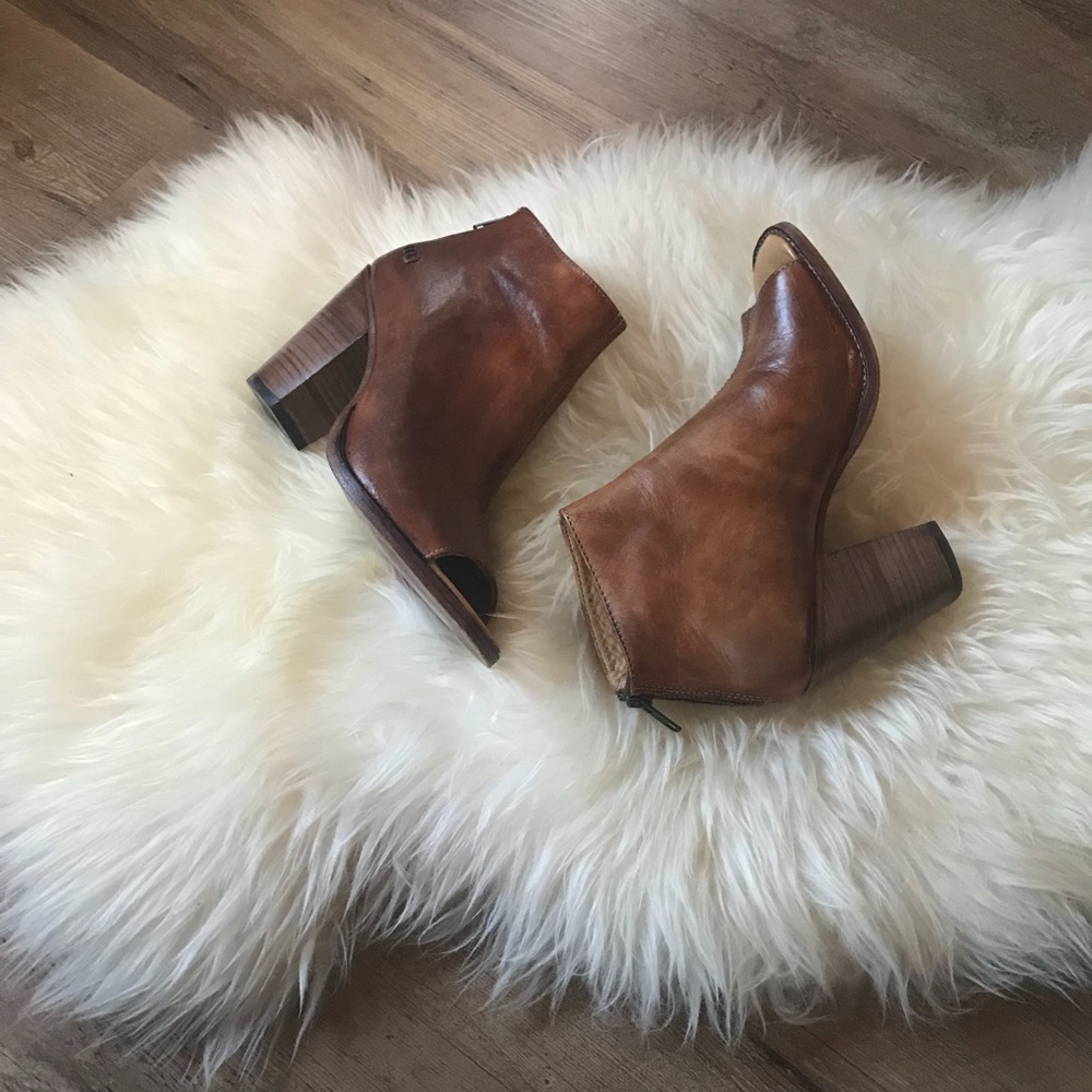Bed Stu Open Toe Booties